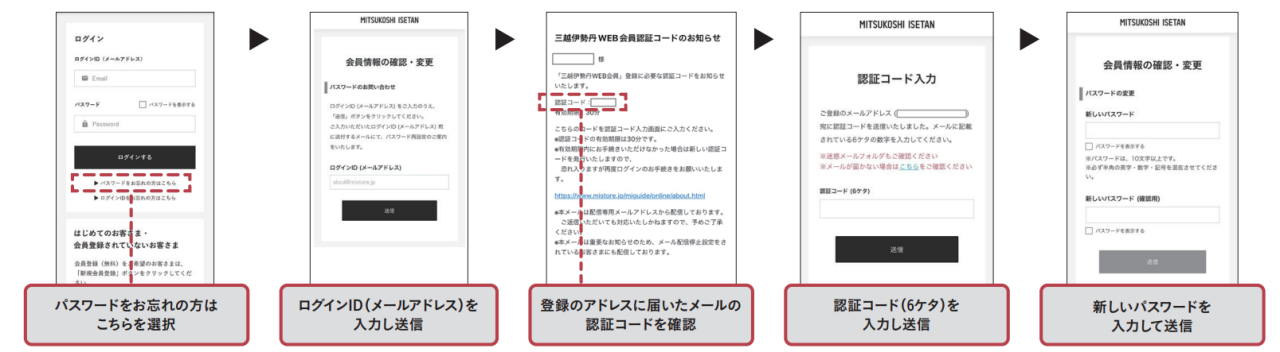 パスワード再設定１