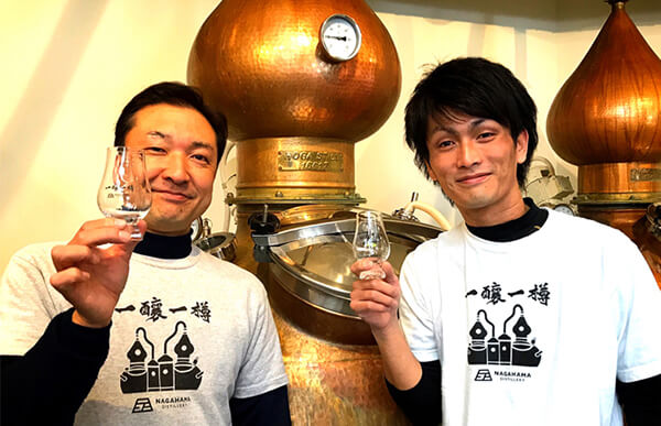 マスターブレンダー清井氏と蒸溜責任者屋久氏