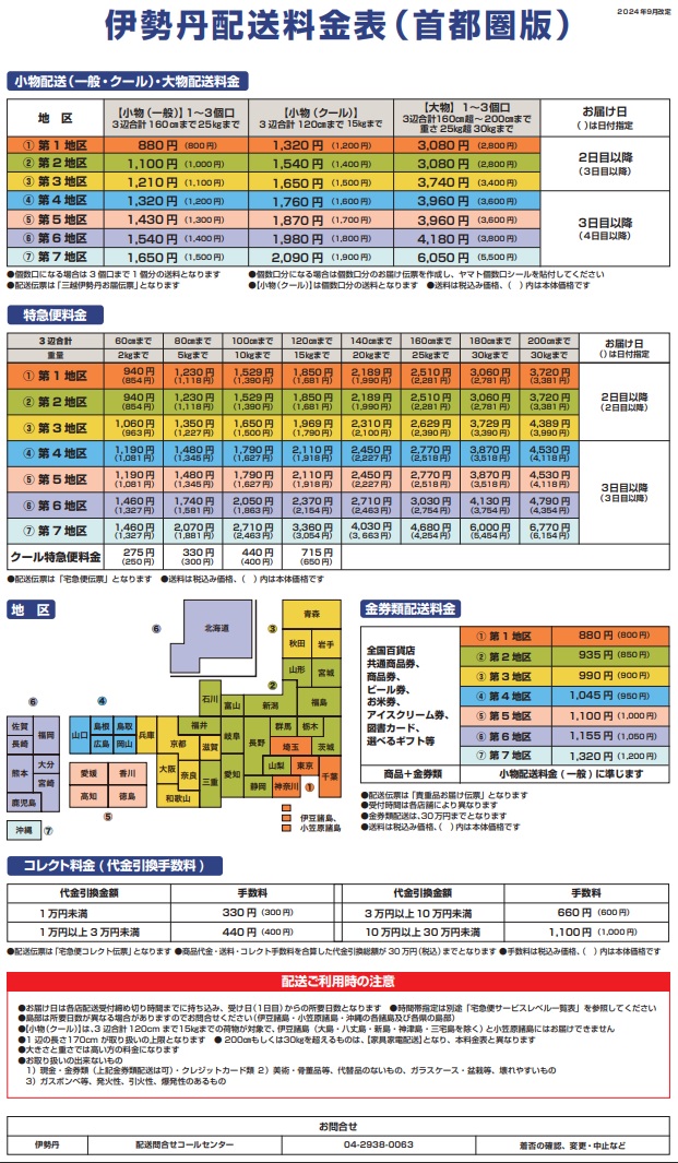 料金表